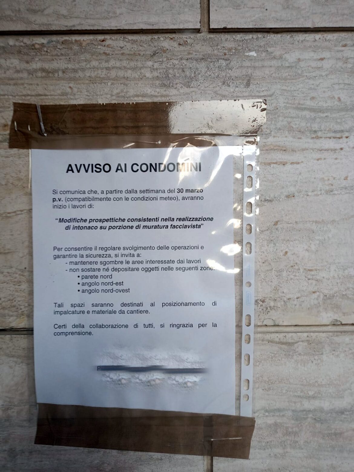 Avvisi… tradizionali!